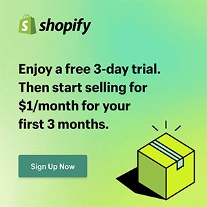 Shopify - Enjoy a 3-day trial